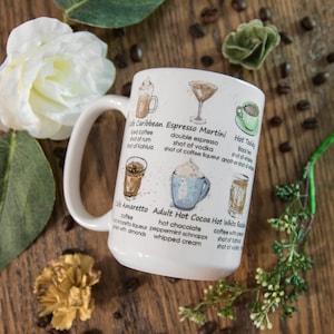 Coffee and Alcohol drink recipe mug