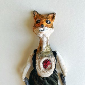 Fox Doll, art handmade original, magic creature, collectible doll