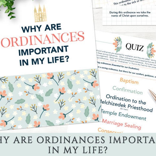July come Follow Me Why Are Temple Ordinances Important Etsy