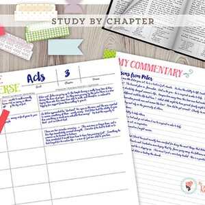Study by Chapter and Topic Scripture Study COMBO Package - Etsy