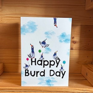 Happy Burd-dagkaart / kaart met woordspeling