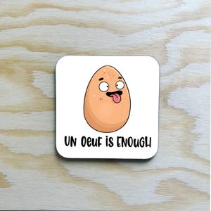 Un Oeuf is Enough / francuski humor zabawny podkładka / jajko