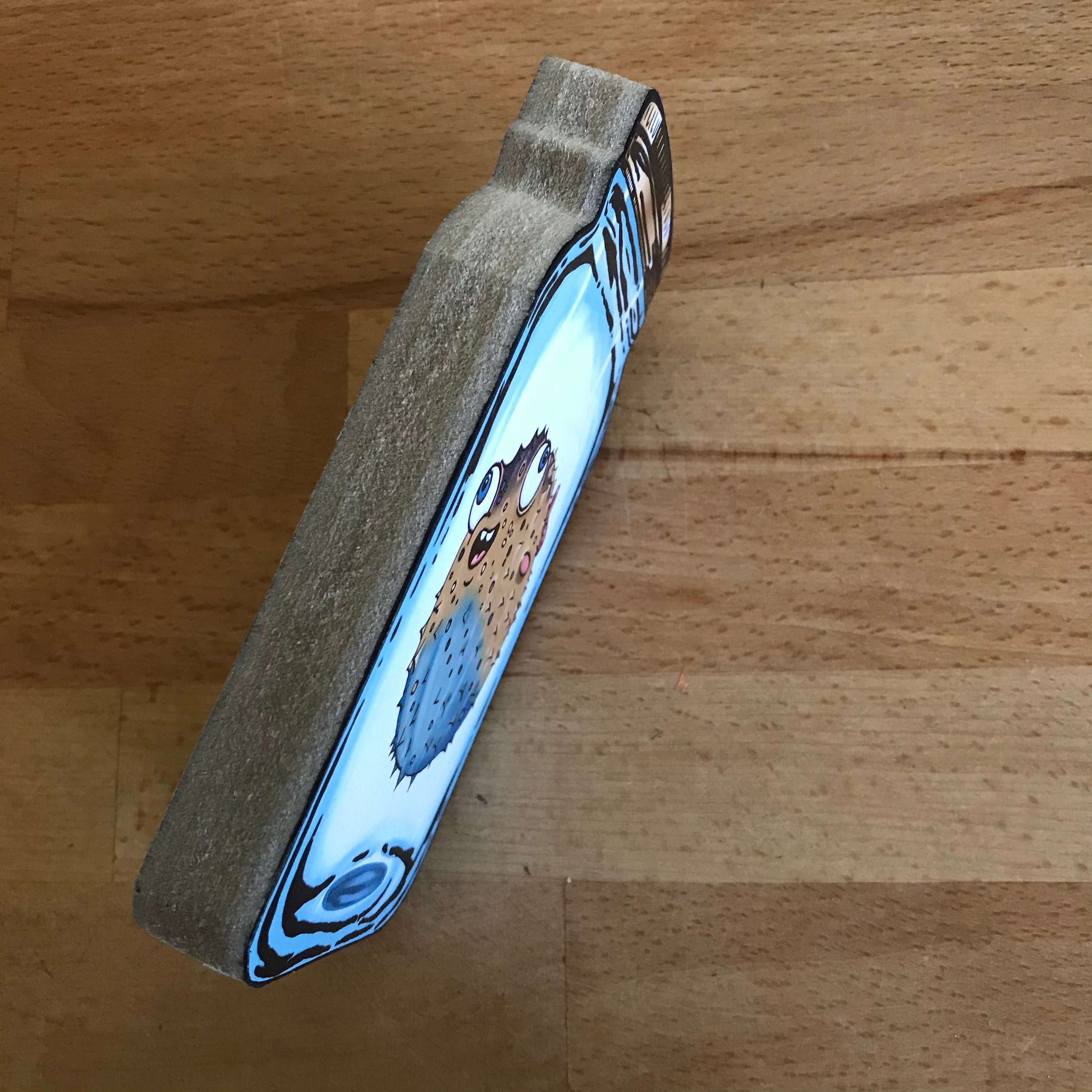 Pufferfish Mason Jar Jar Pal Wooden Freestanding Illustrated Etsy