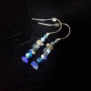 Lapis Lazuli Straight Earrings