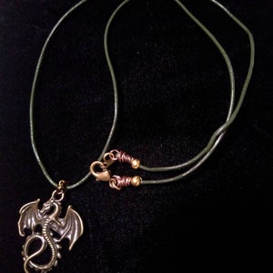 Bronze-colored Dragon Necklace