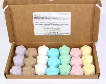 Bath Bombs gift mixed scents of 21 x 10g Flowers Bee Beautiful reduced plastic