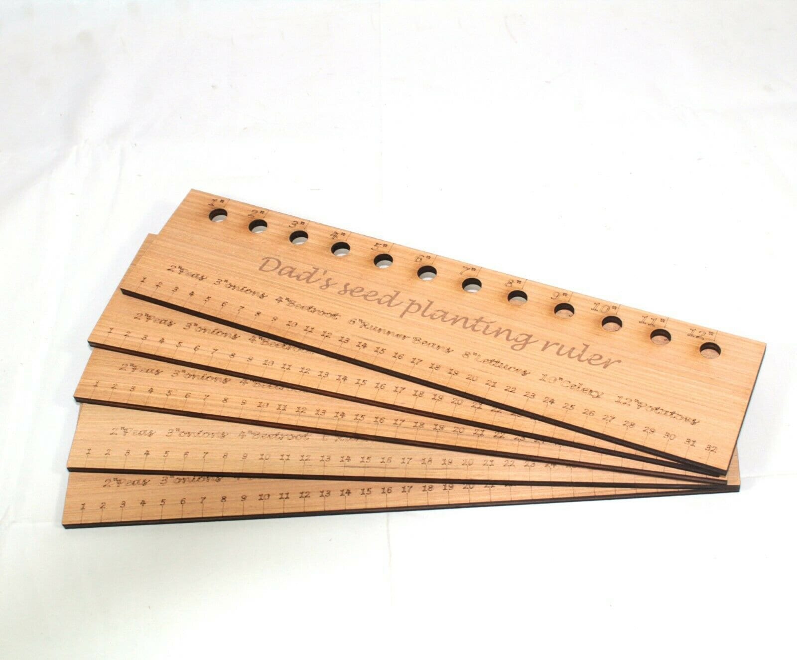 Wooden Planting Ruler Reusable Wooden Plant Plants Spacing And
