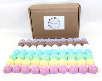 Bath Bombs mixed 70 x 10g Flowers Bee Beautiful reduced plastic NEW packaging