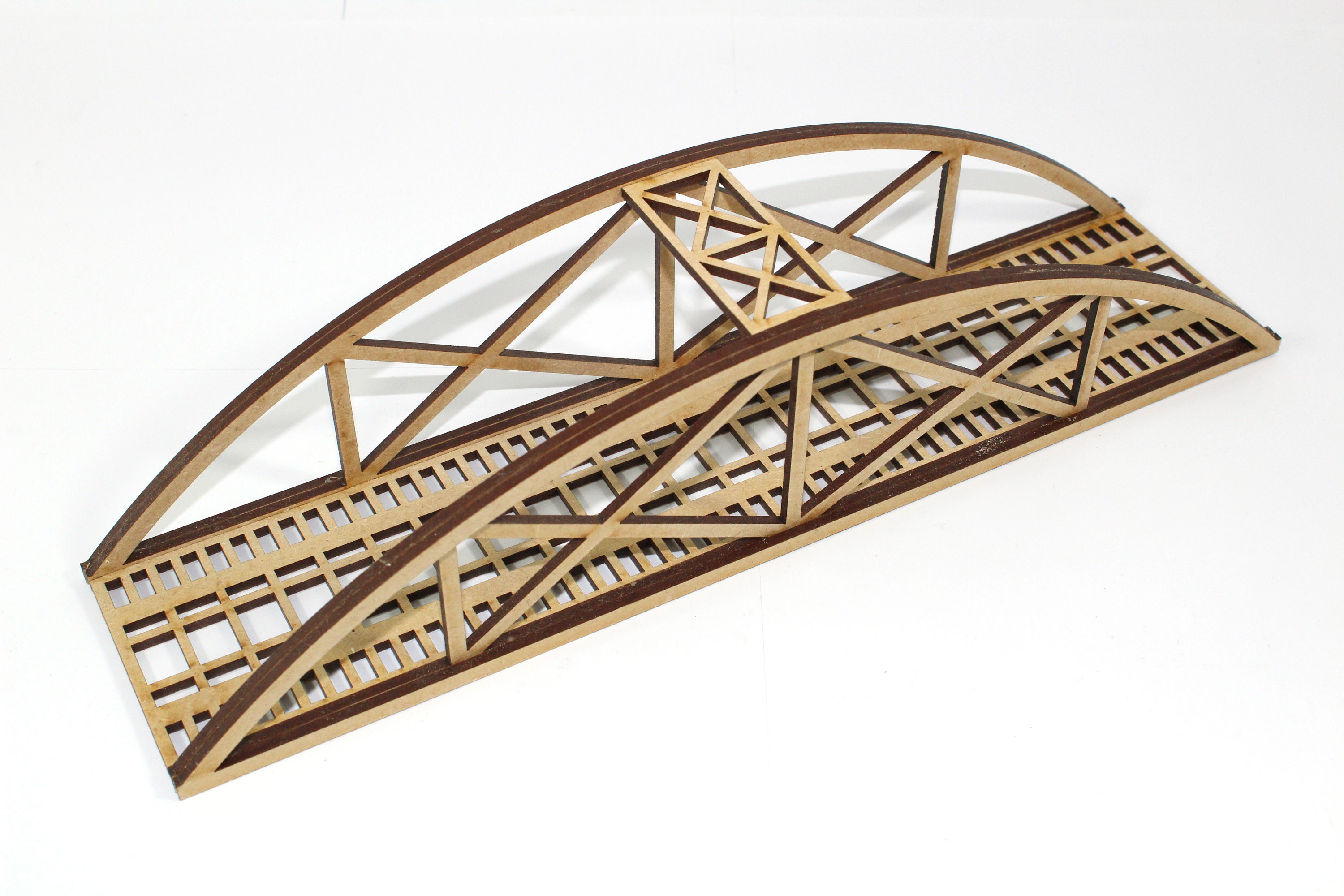 Model Railway OO Gauge Bridge Single Track MDF Bowstring 350mm Etsy UK