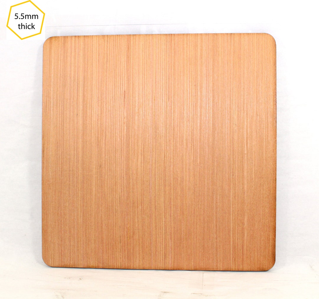 Square Wood Placemats Table Mats Laser Cut Plywood 240mm X Etsy UK