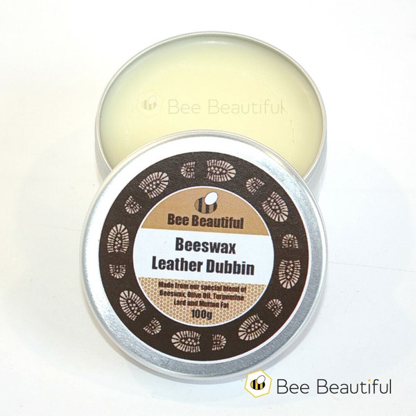 Handmade Leather Dubbin 100g / 150g / 200g with beeswax boot care Bee Beautiful