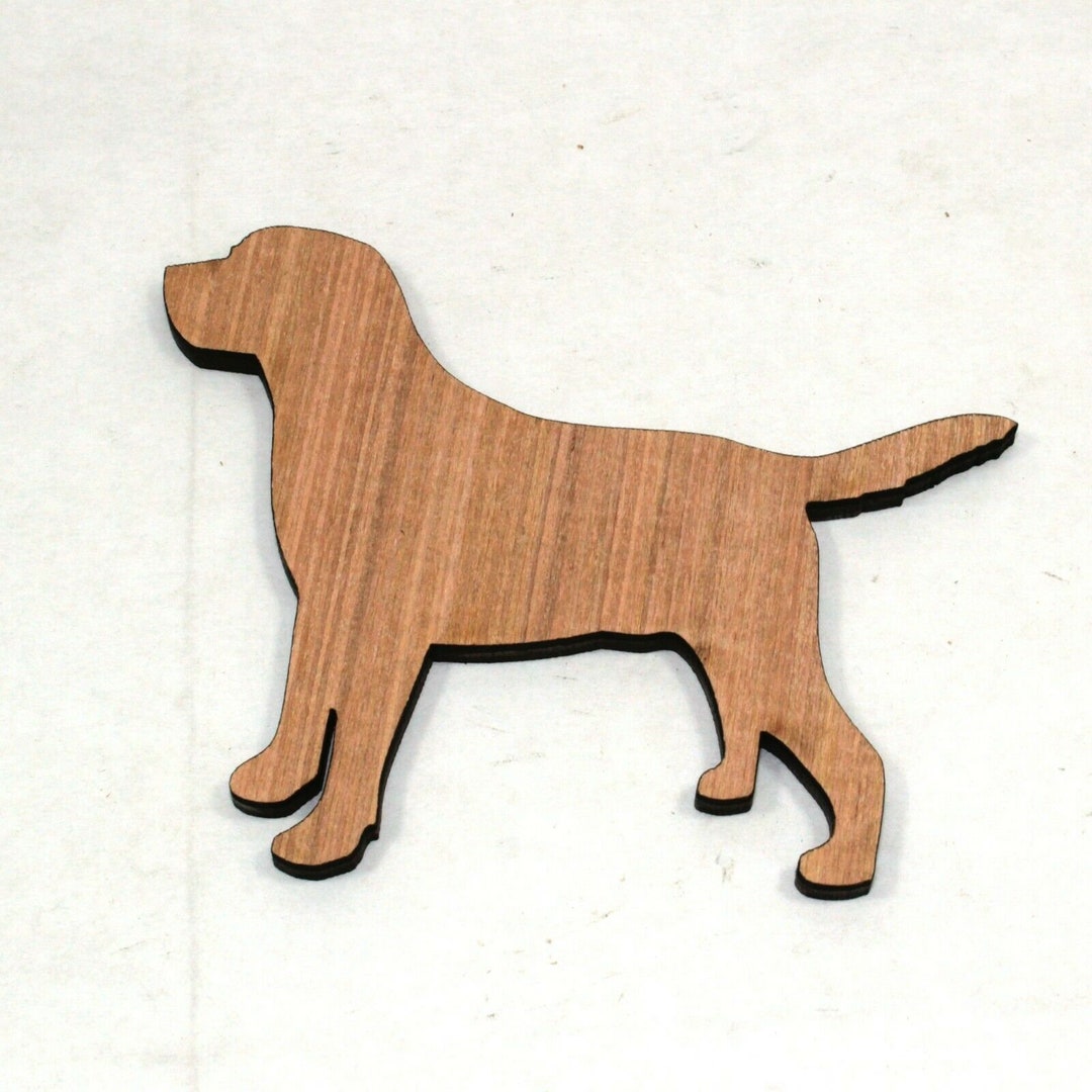 Laser cut plywood Labrador Dog / animal shapes 100mm made from 5mm ...