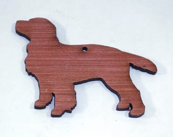 Laser cut plywood Cocker Spaniel Working with 1 x 3mm hole Dog shapes 100mm made from 5mm plywood