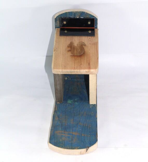 Squirrel Feeder Box Made From Recycled Wood And Plastic Can Etsy