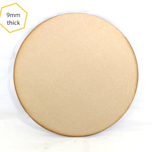MDF wooden Circle 400mm (40cm) Laser Cut Round in 9mm MDF shapes embellishments craft blanks 9mm image 1