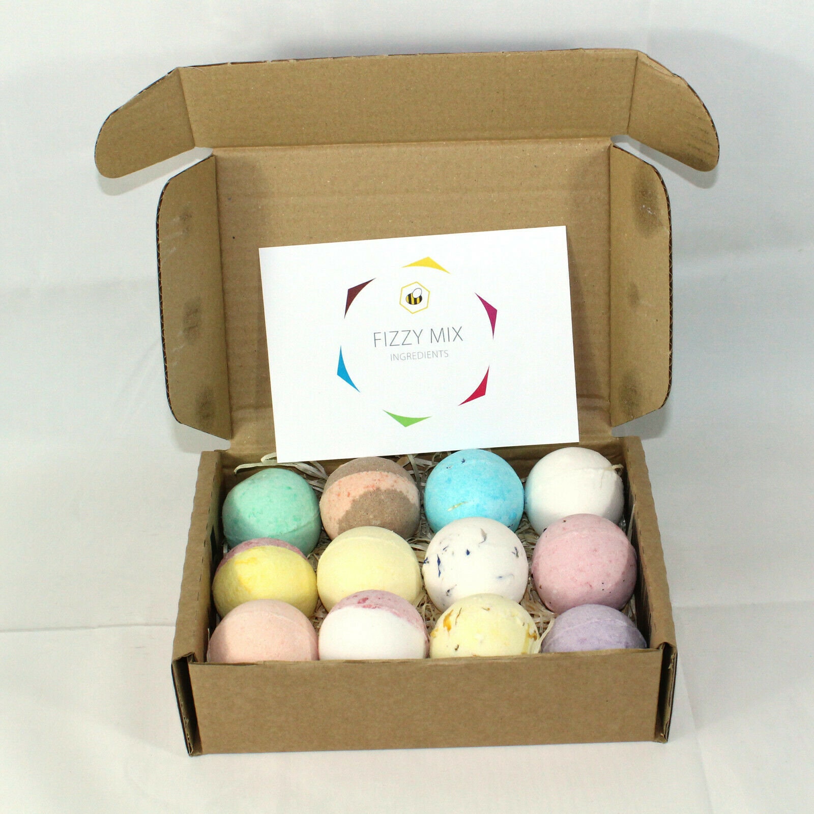Reduced plastic Fizzy Bath Bombs set of 12 x 65g Round gift | Etsy