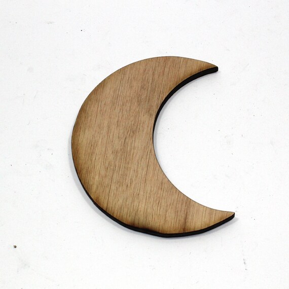 Halloween Crescent Moon Shape Wooden Laser Cut for Craft Etsy Ireland