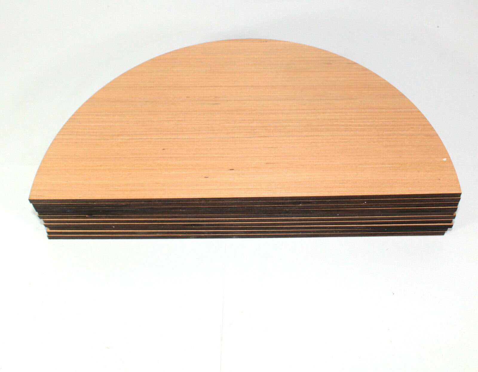60x Quarter Circle Wooden Craft Shapes Wood DIY Decoration Disc Plaque
