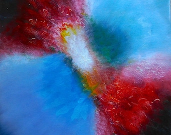 The Origins of Life: Original Mixed Media Art on Stretched Canvas, signed by Nalan Laluk