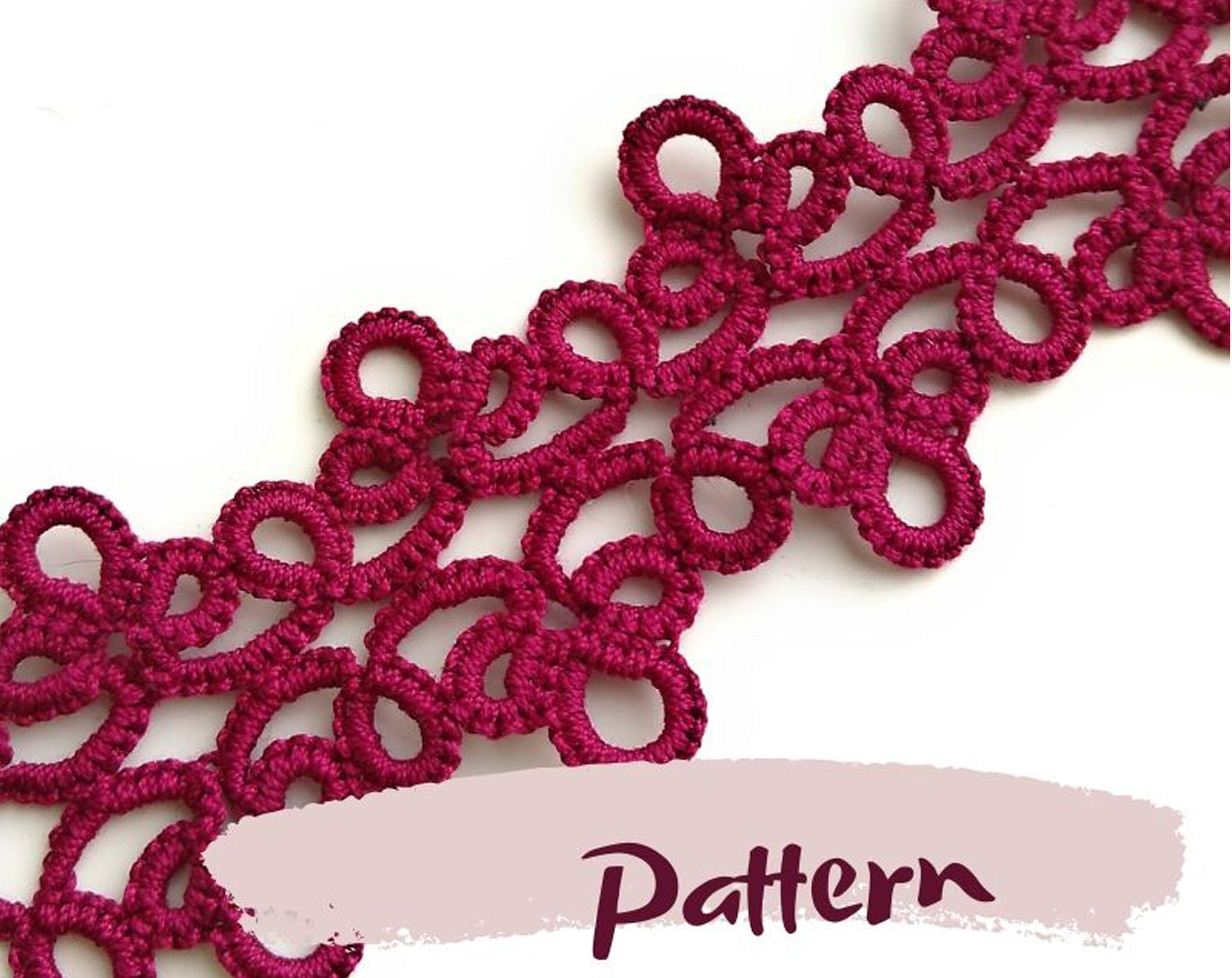 PDF Pattern Needle Tatting Bracelet Tutorial frivolite Etsy