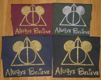Disney Harry Potter Birthday Party Shirt, Gift, for Her, Kids, for him, Hogwarts, Gryffindor, Slytherin, Hufflepuff, Ravenclaw, youth