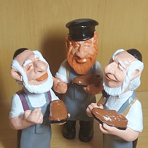 Keramiek beeldje &quot;Joodse schoenmaker&quot;