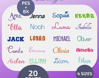 FONT ALPHABET LETTERS (pes) designs pack, machine embroidery designs, instant download