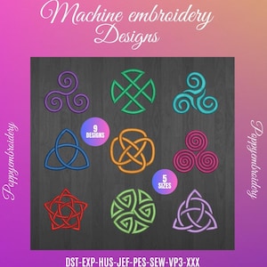 CELTIC design for  embroidery machine / celtique /celte motif pour broderie machine / INSTANT DOWNLOAD