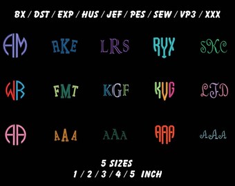 Embroidery Font Pack Monogram Alphabet /bx Font Machine Embroidery/ monogramme pour broderie machine / INSTANT DOWNLOAD