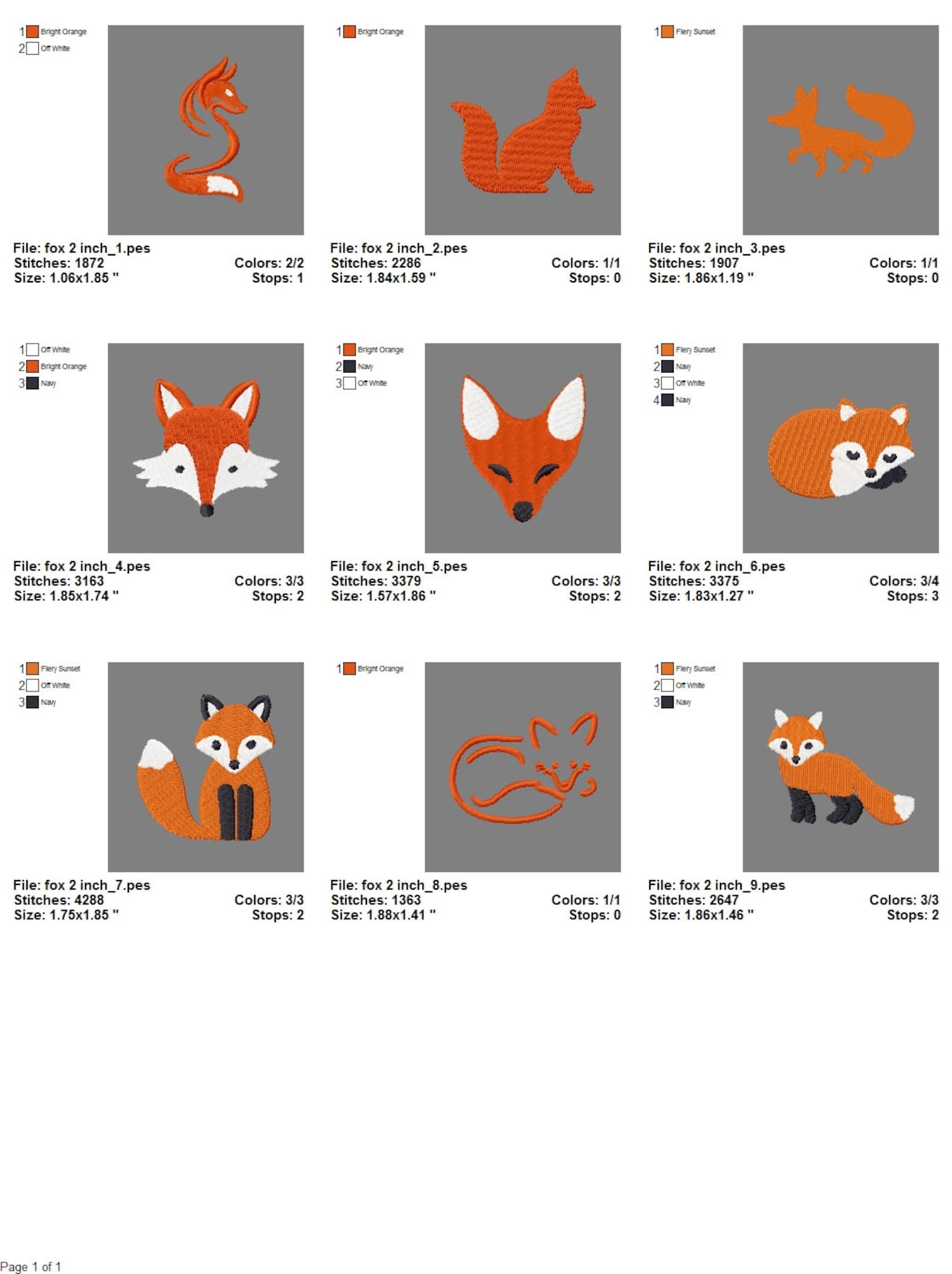 Fox Machine Images FOX Machine Embroidery Designs / Instant Download - Etsy