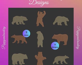 BEAR machine embroidery designs / instant download