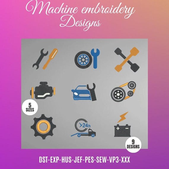 Auto Body Embroidery Designs
