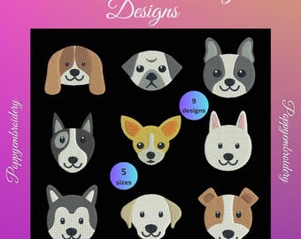 DOG  machine embroidery designs / INSTANT DOWNLOAD
