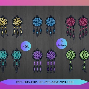 EARRINGS free standing lace FSL embroidery machine designs /boucle d oreille pour broderie machine / instant DOWNLOAD