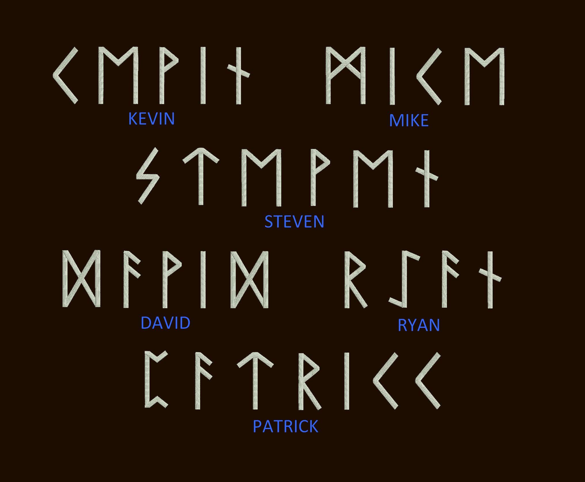 Futhark Letters Norse Viking Runes, Machine Embroidery Designs ...
