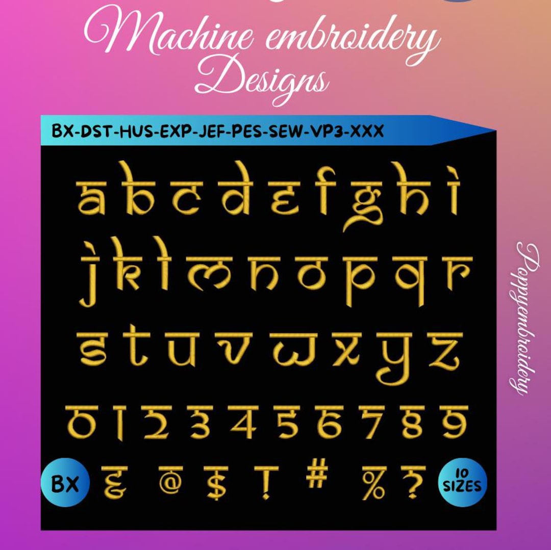 Hindi Machine Hindi Style Font ,machine Embroidery Designs / INSTANT DOWNLOAD - Etsy
