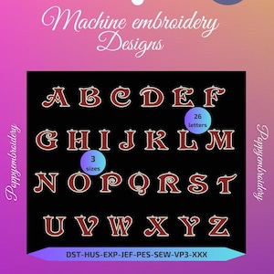 Free standing lace FSL victorian letter designs for embroidery machine  /dentelle  lettre pour broderie machine / instant download