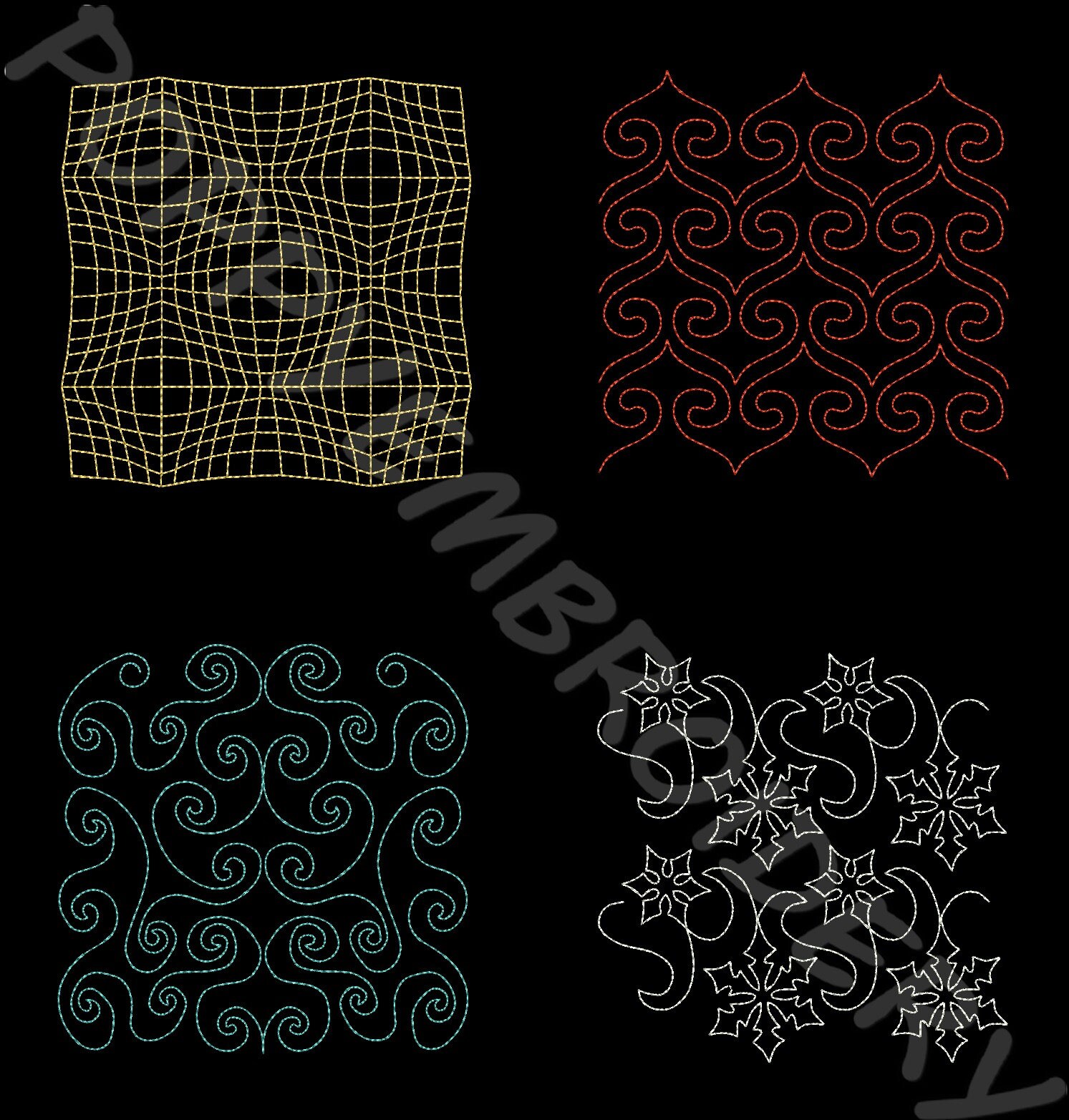 QUILT Block / 32 Patterns Embroidery Machine Designs / Motifs - Etsy