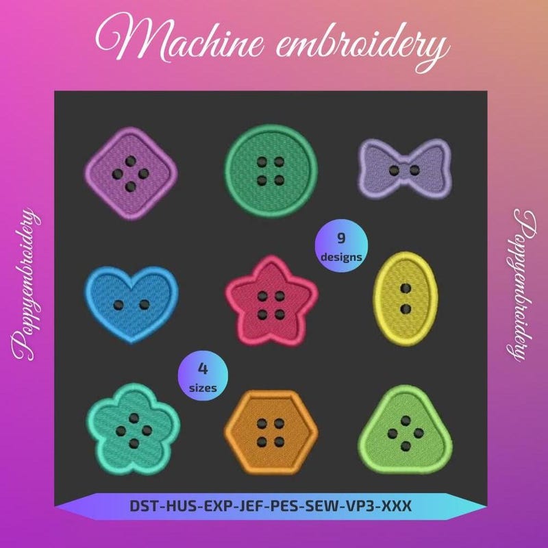 Button Embroidery - Etsy