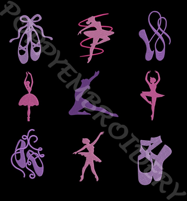 Dance dancer ballet design for embroidery machine  motifs  etsy Dance dancer ballet design for embroidery machine  motifs  etsy
