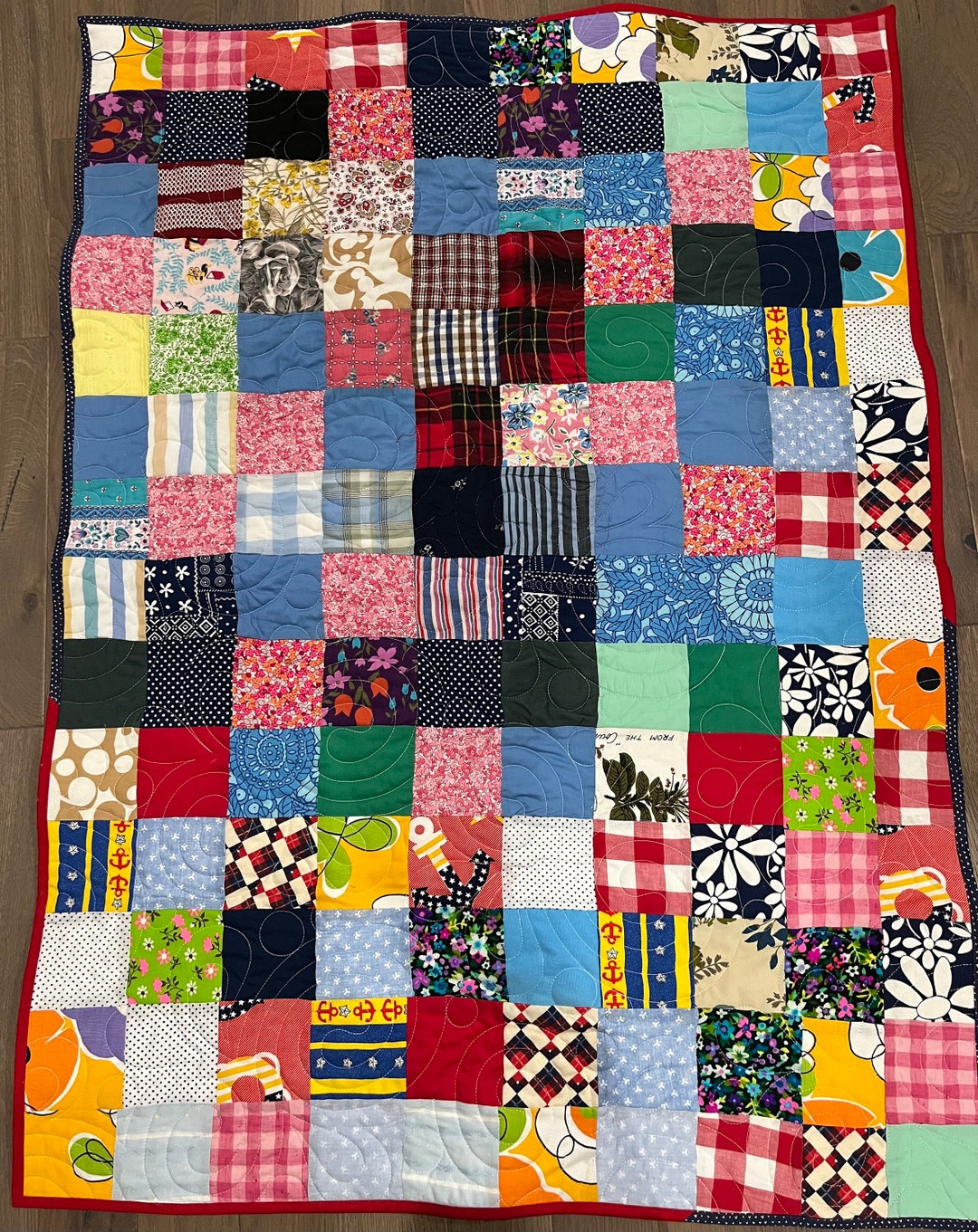 Throw Quilt Wheelchair Quilt Lap Quilt patchwork Quilt Etsy