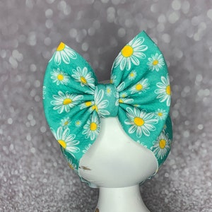 Daisy Stretch Headwrap W/ Bow, Simply Inspired By Zoe