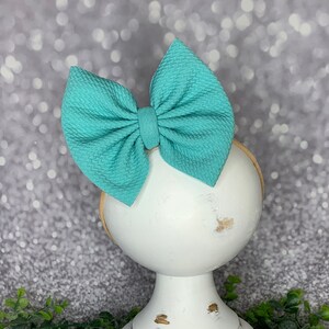 Seafoam #166 Bow on Nylon Headband/Clip, Simply Inspired By Zoe