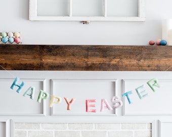 Guirnalda de Pascua en tonos pastel: decoración primaveral de 1,8 metros