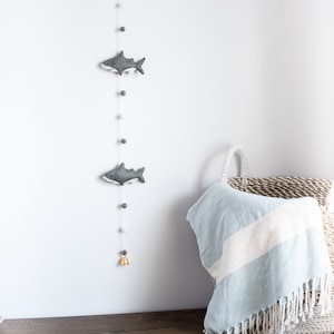 Shark Banner/ Nautical Nursery/ Baby shark/ Shark decor/ Under the sea / Ocean/ Beach Theme