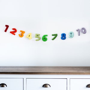 Numbers Garland / Numbers Banner / Nursery Decor / Toddler Room Decor / Alphabet Garland / Alphabet Decor