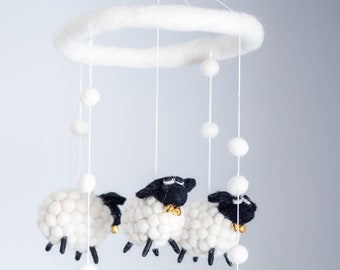 Lamb Baby Mobile Etsy