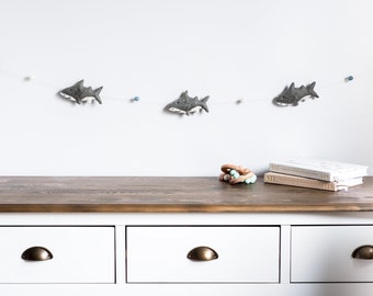 shark themed baby nursery
