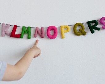 nursery alphabet wall art