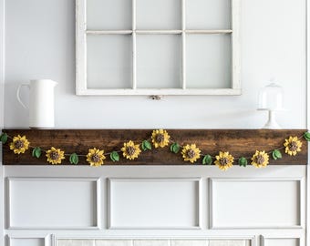 Sunflower Garland: 5.5 ft Floral Nature Decor